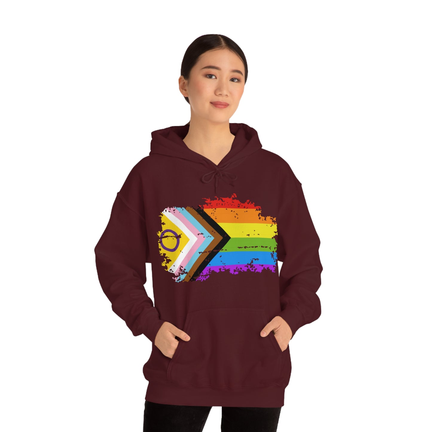 LGBT Pride Flag Unisex Heavy Blend™ Hooded Sweatshirt