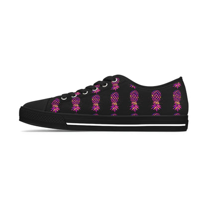 Multicolor Pineapple Women's Low Top Sneakers