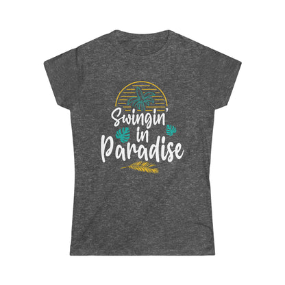 Swinging In Paradise Women's Softstyle Tee