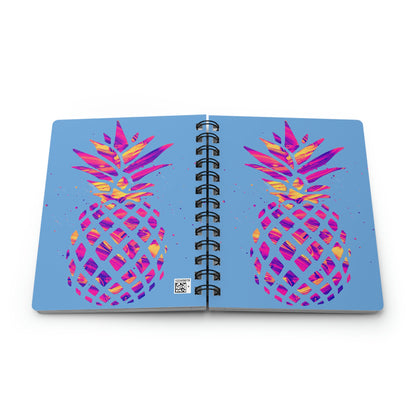 Multicolor Pineapple Spiral Bound Journal
