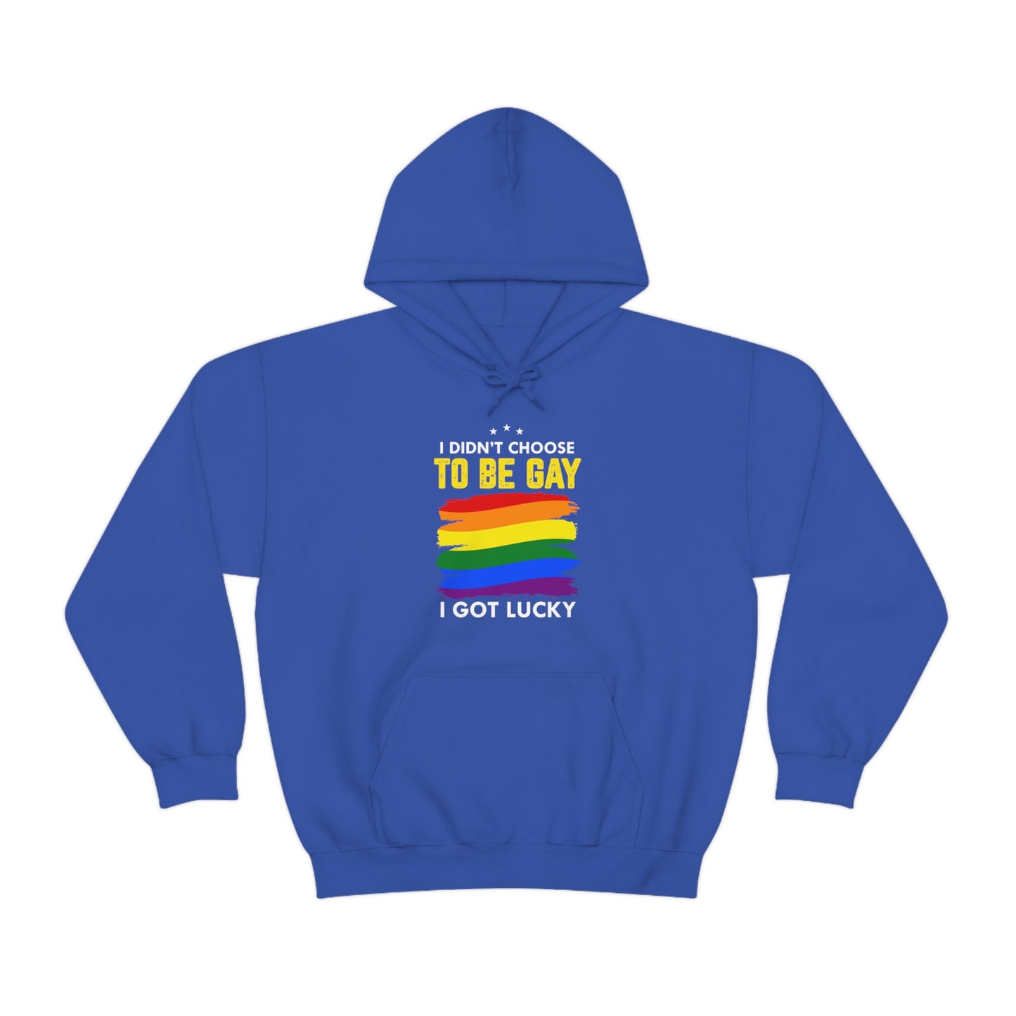 I Didn't Choose To Be Gay I Got Lucky Unisex Heavy Blend™ Hooded Sweatshirt