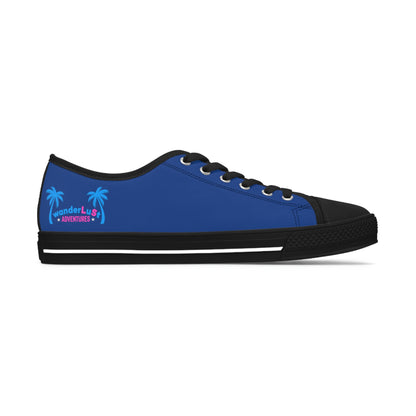 wanderLuSt ADVENTURES Blue Women's Low Top Sneakers