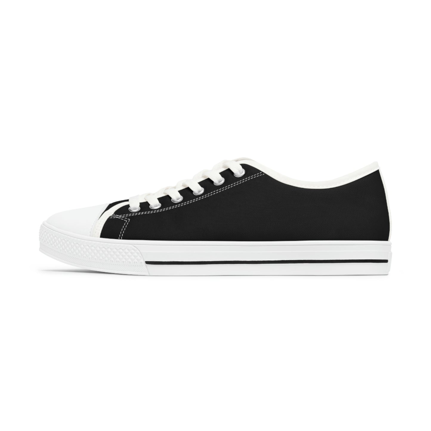 wanderLuSt ADVENTURES Black Women's Low Top Sneakers