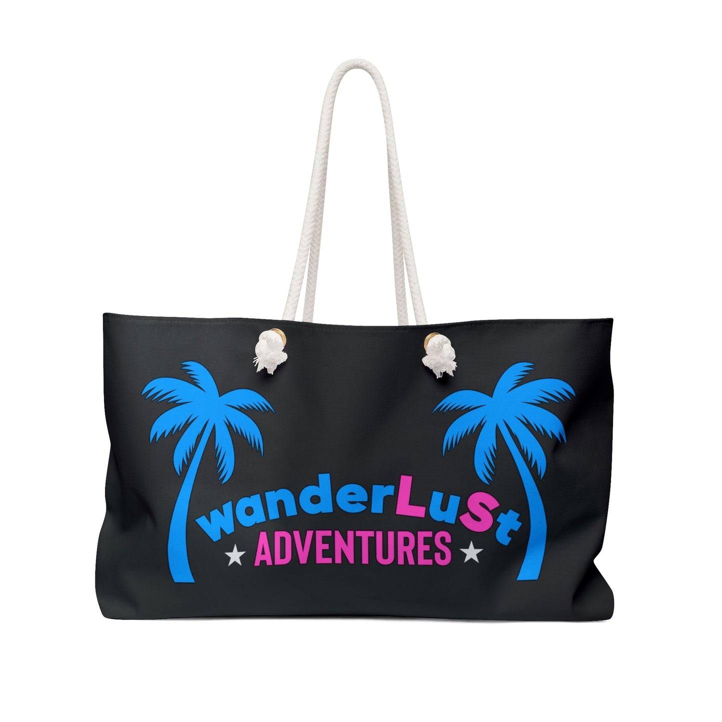 wanderLuSt ADVENTURES Black Weekender Lifestyle Beach Travel Bag