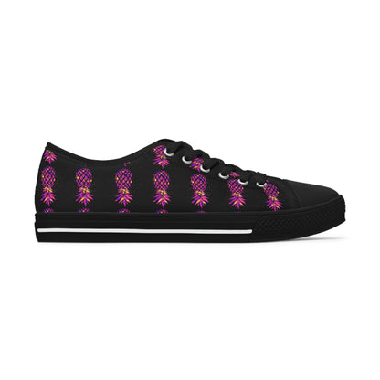 Multicolor Pineapple Women's Low Top Sneakers