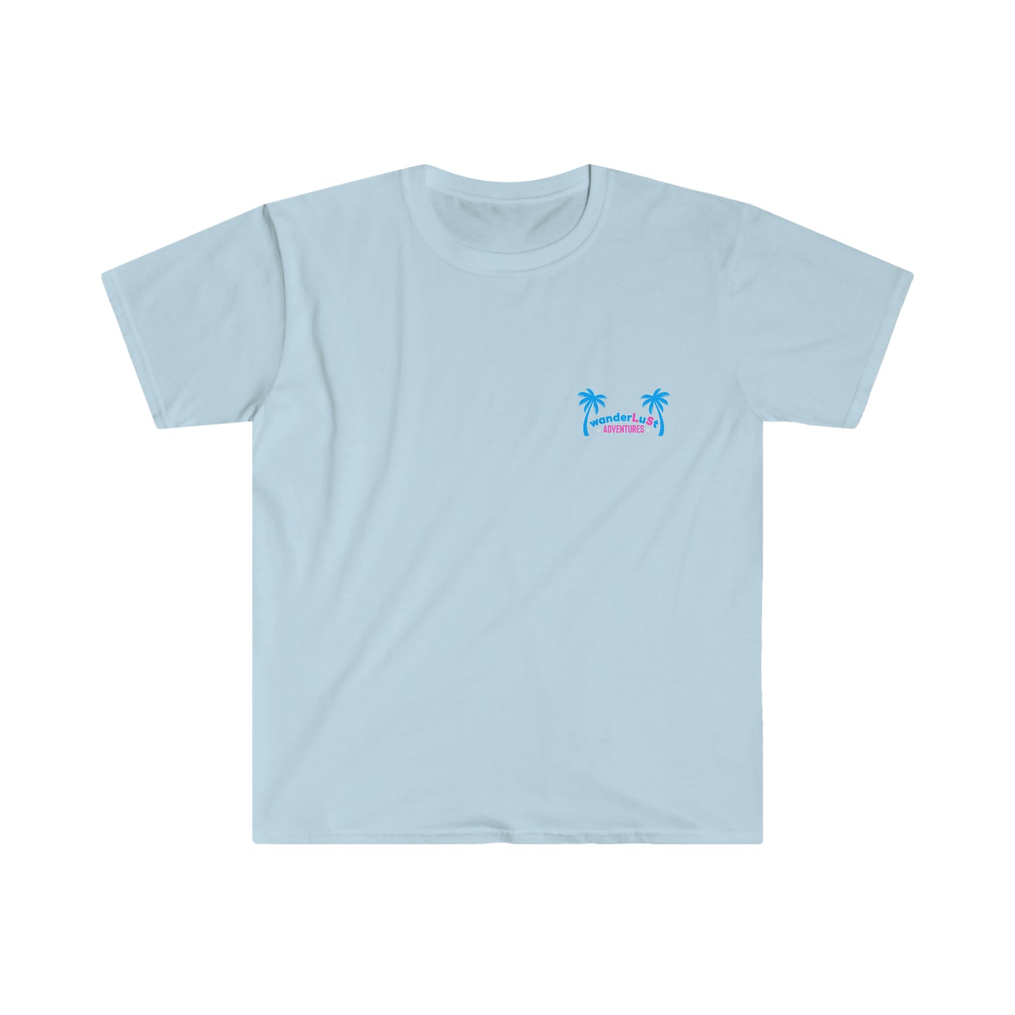 wanderLuSt ADVENTURES Left Chest Logo Unisex Softstyle T-Shirt