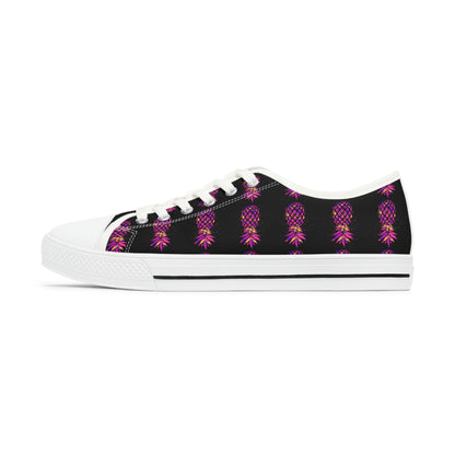 Multicolor Pineapple Women's Low Top Sneakers