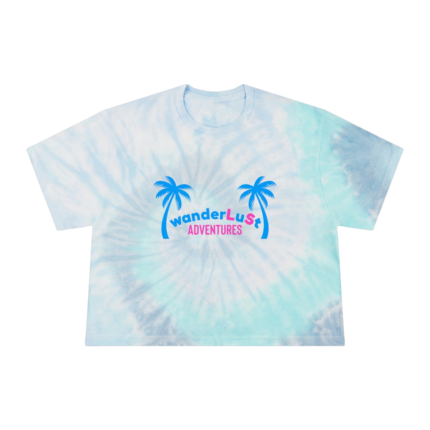 wanderLuSt ADVENTURES Women's Tie-Dye Crop Tee