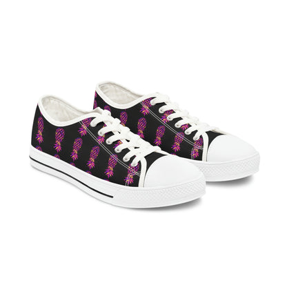 Multicolor Pineapple Women's Low Top Sneakers