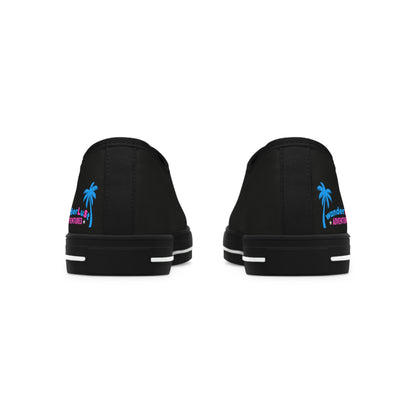 wanderLuSt ADVENTURES Black Women's Low Top Sneakers
