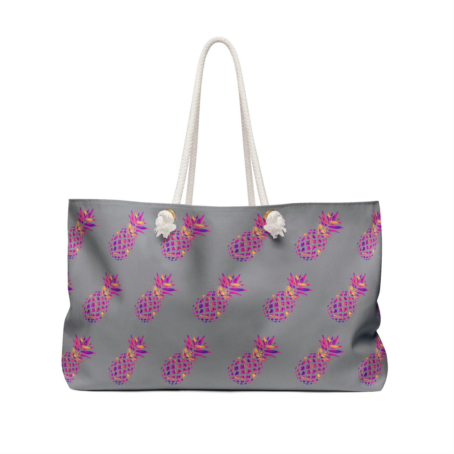 Pineapple Lovers Grey Weekender Lifestyle Beach Travel Bag