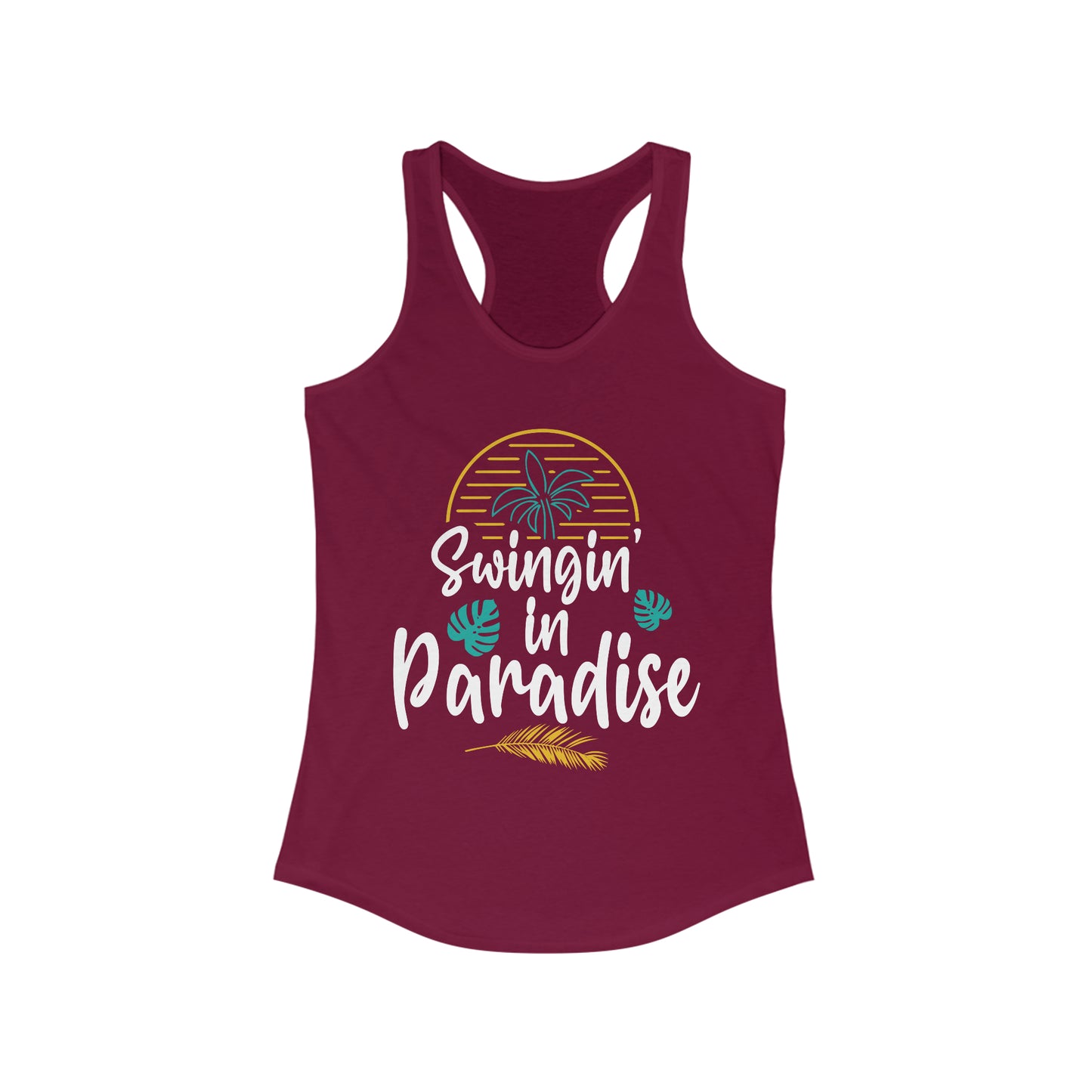 Swingin' In Paradise Tank for fitness gym & every day wear