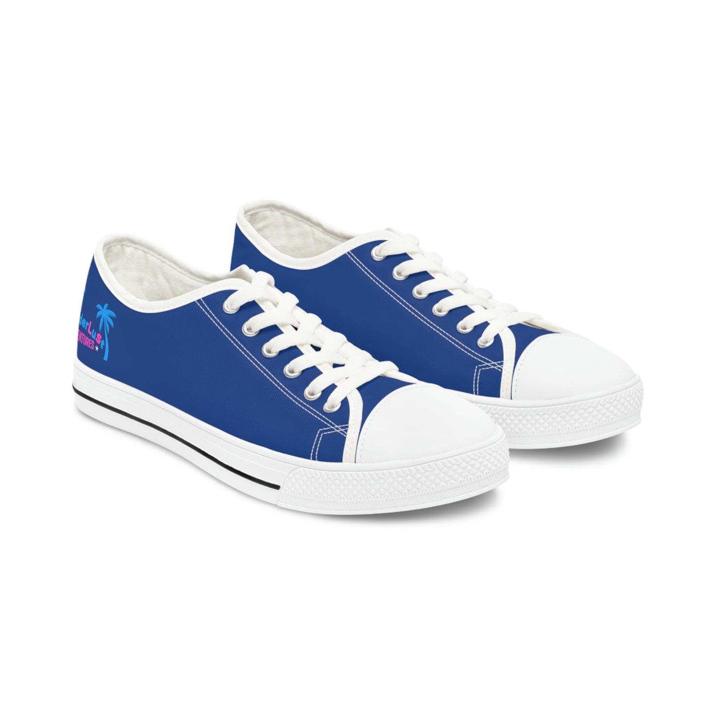 wanderLuSt ADVENTURES Blue Women's Low Top Sneakers