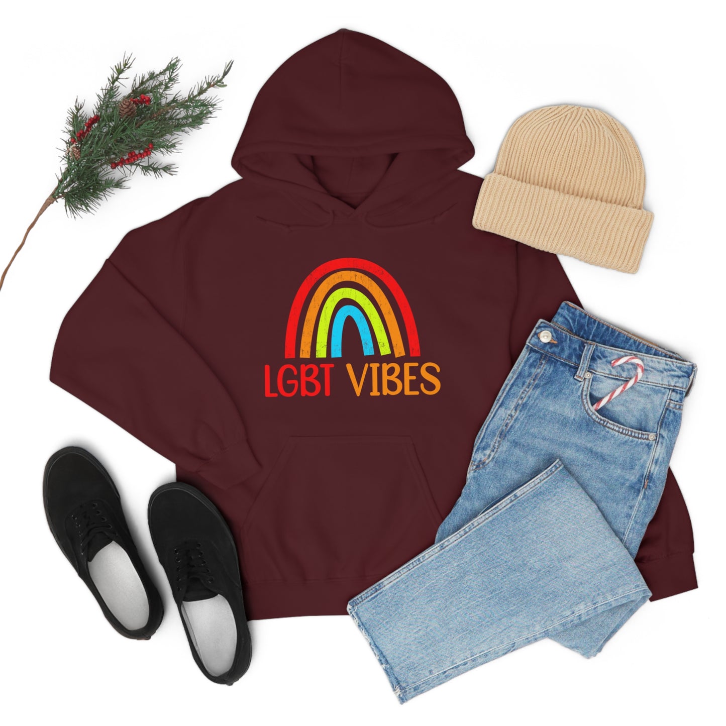 LGBT Vibes Unisex Heavy Blend™ Hooded Sweatshirt