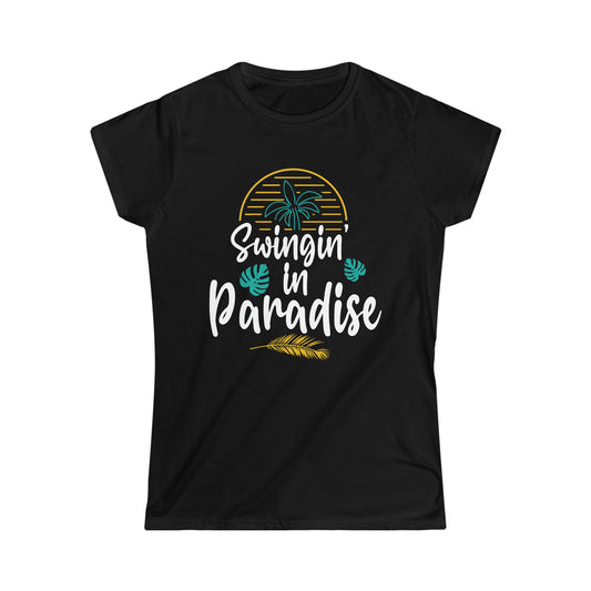 Swinging In Paradise Women's Softstyle Tee