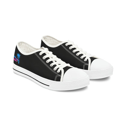 wanderLuSt ADVENTURES Black Women's Low Top Sneakers