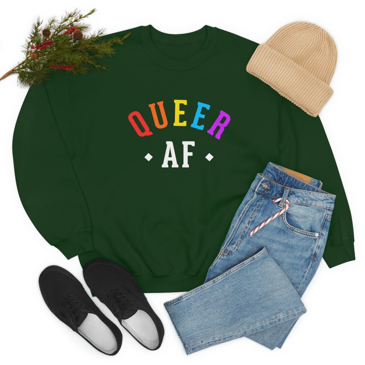 Queer AF Unisex Sweatshirt