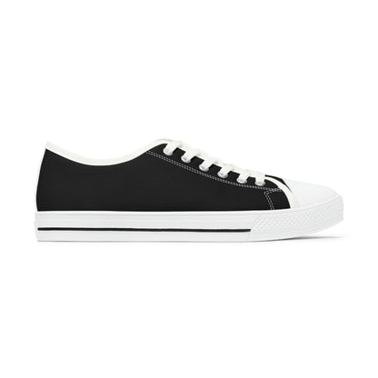 wanderLuSt ADVENTURES Black Women's Low Top Sneakers