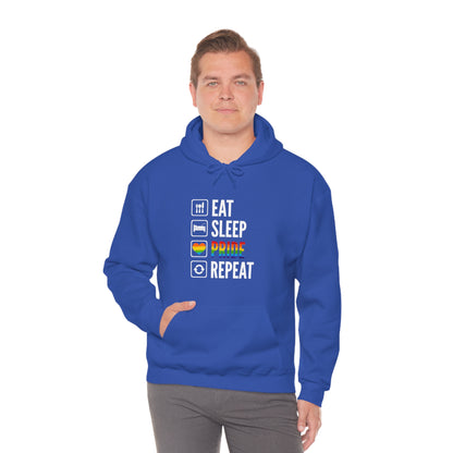 Eat Sleep Pride Repeat Unisex Heavy Blend™ Hooded Sweatshirt