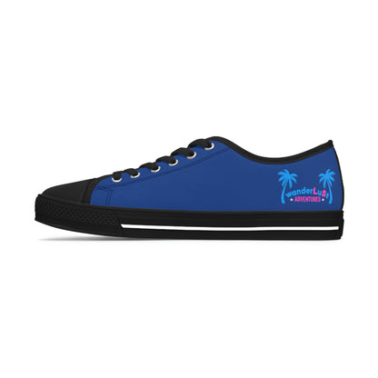 wanderLuSt ADVENTURES Blue Women's Low Top Sneakers