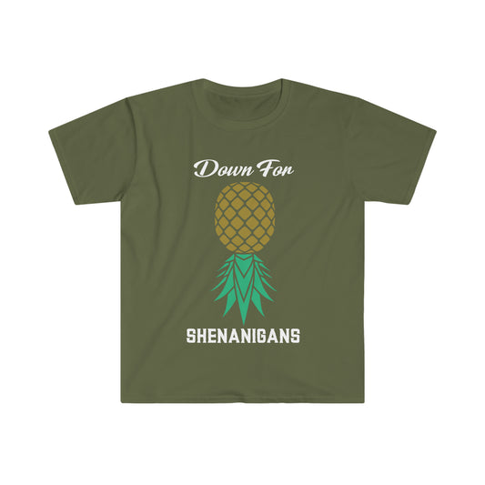 Down For Shenanigans Unisex Softstyle T-Shirt