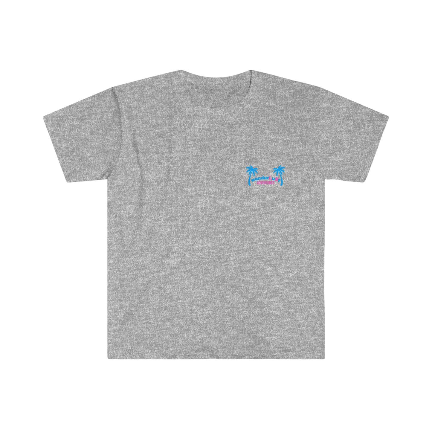 wanderLuSt ADVENTURES Left Chest Logo Unisex Softstyle T-Shirt