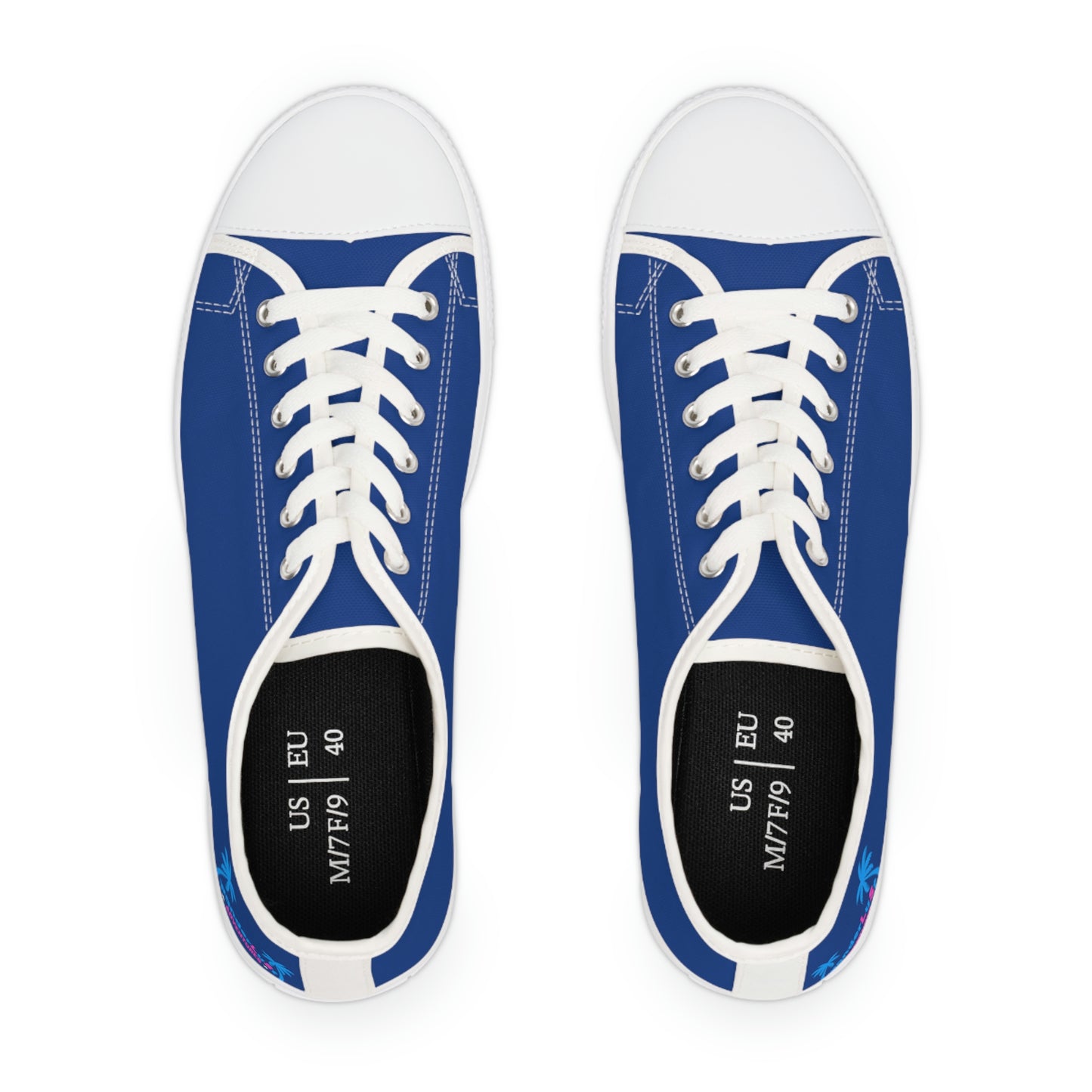 wanderLuSt ADVENTURES Blue Women's Low Top Sneakers